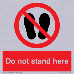 Do not stand here